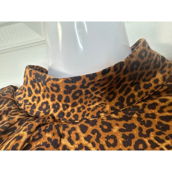 Women's Animal print turtleneck long sleeve size L - Picture 3 of 7